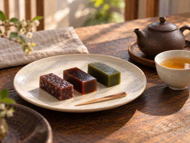 日本のお菓子を、台湾のお茶と。とらやの小形羊羹を選ぶ楽しみ
